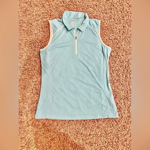 Excellent condition, size Medium, sleeveless Slazenger Women's zip top